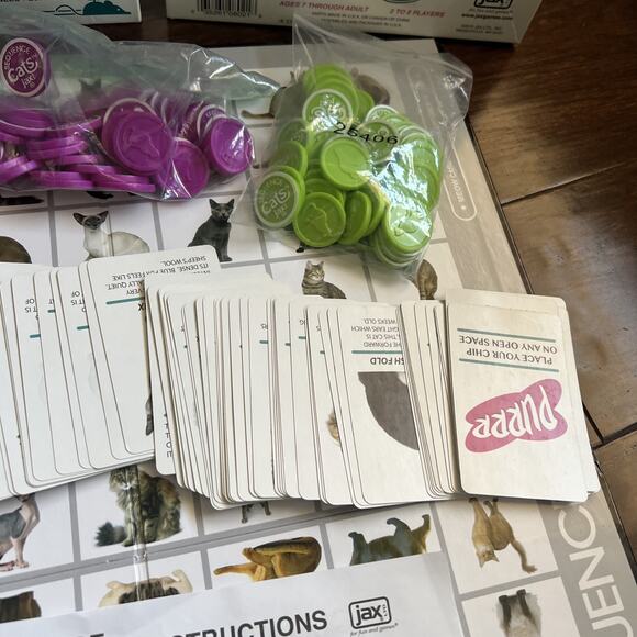 Sequence Cats COMPLETE Jax 2013 Cards Board Game Family Kids Animals Pets - Picture 5 of 6